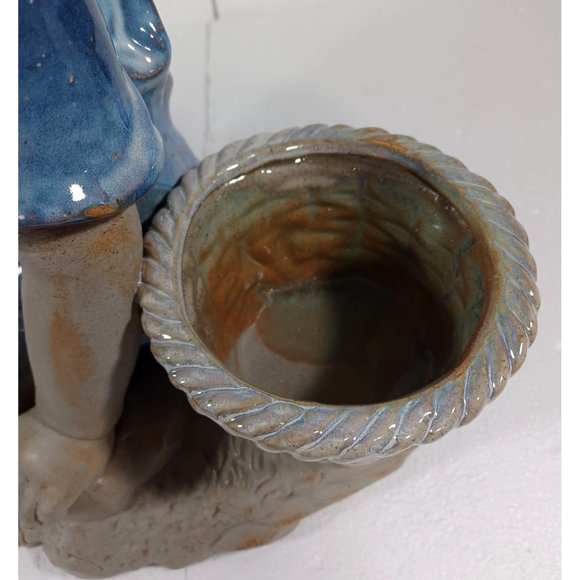 Royal Copenhagen 1950s Art Deco Mid Century Sculpture Child & Frog Planter Vase - Picture 9 of 10